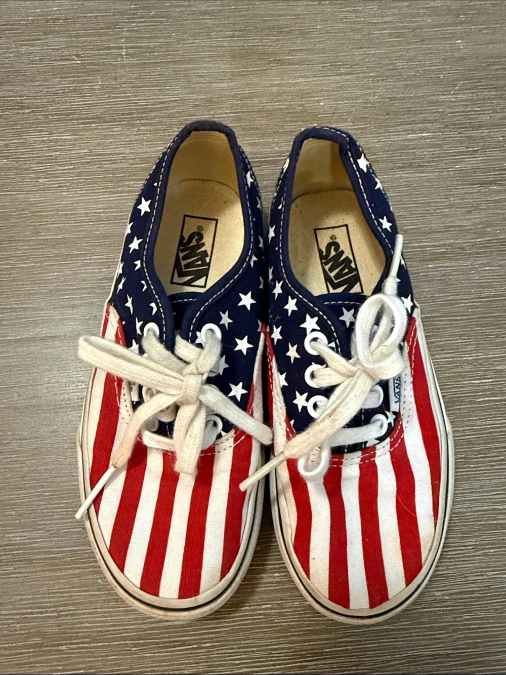 Vans Kids Stars & Stripes Canvas Sneakers - Red, White & Blue